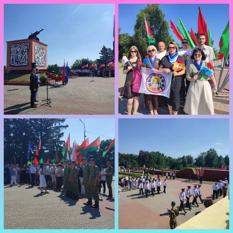Митинг на мемориальном комплексе "Кургане Славы"